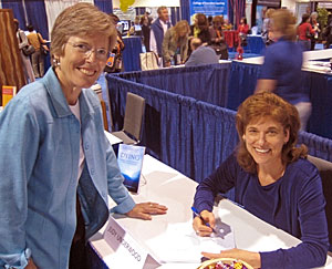 Judy K. Underwood, Ph.D. signing books at the International Coach Federation convention in Long Beach, CA.